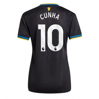 Billige Fotballdrakt Manchester United Matheus Cunha #10 Replika Tredjedrakt Dame 2025-26 Kortermet